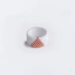 belo-rosegold prsten Triangle