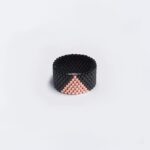 crno-rosegold prsten Triangle