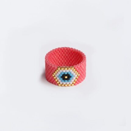 Evil Eye roze zlatni prsten