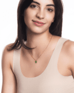 Ogrlica CHARM detelina zlatna - Slika 3