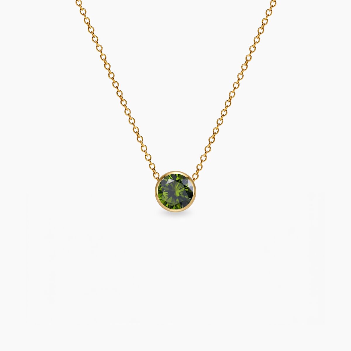 Birthstone-Avgust-ogrlica-14k-pozlata-stainless-steel Birthstone Avgust ogrlica 14k pozlata stainless steel - Slika 1