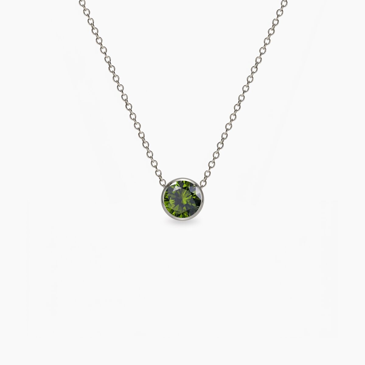 Birthstone-Avgust-ogrlica-stainless-steel Birthstone Avgust ogrlica stainless steel - Slika 1