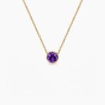 Birthstone Jun ogrlica 14k pozlata stainless steel