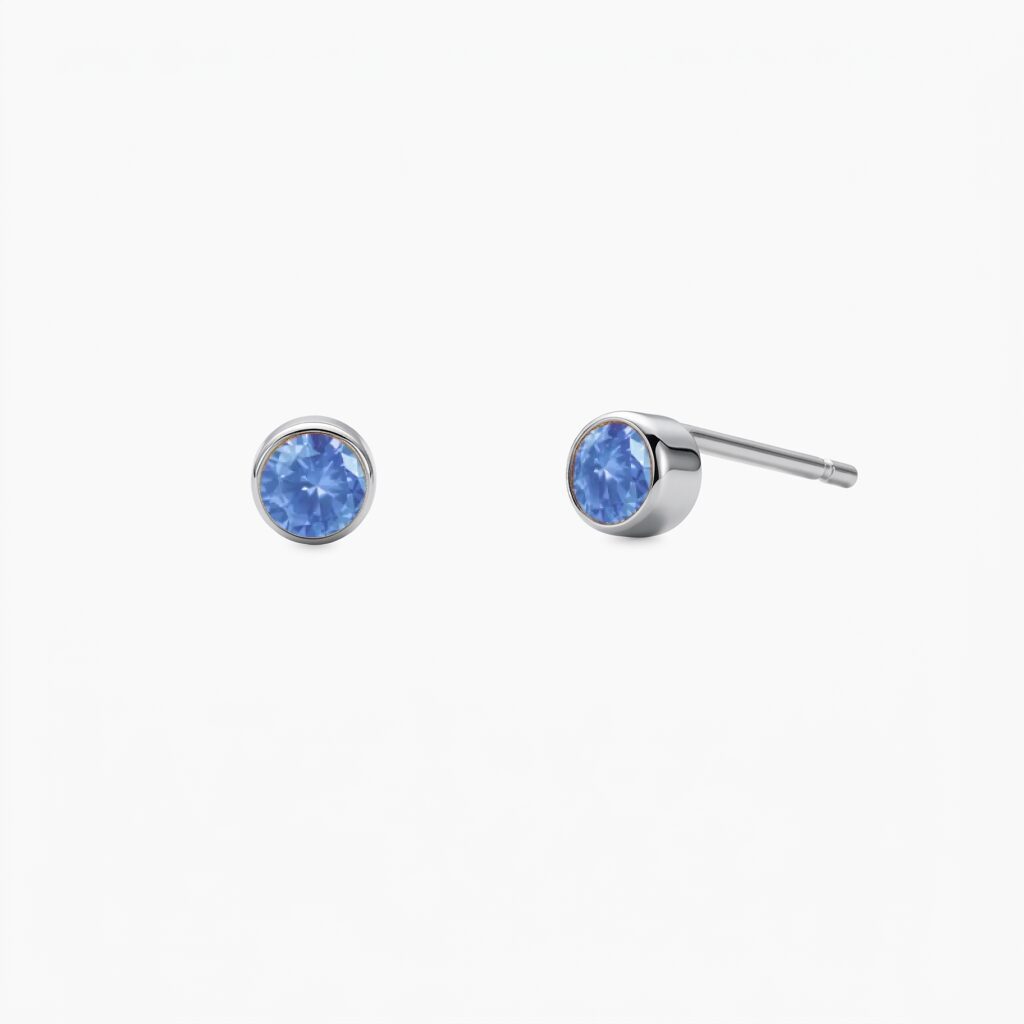 Birthstone-Mart-minđuše-stainless-steel- Birthstone Mart minđuše stainless steel - Slika 1
