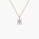 CHARM cirkon princess cut stainless steel 14k pozlata