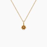 Mini cvet 1 ogrlica 14k pozlata stainless steel