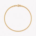 Box chain narukvica stainless steel 14k pozlata