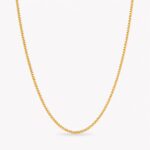 Shiny chain ogrlica stainless steel 14k pozlata