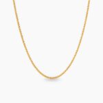 Shiny chain ogrlica stainless steel 14k pozlata
