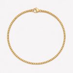 Box chain narukvica stainless steel 14k pozlata