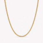 Box chain ogrlica stainless steel 14k pozlata
