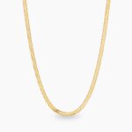 Herringbone snake chain ogrlica stainless steel 14k pozlata