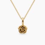 Mini cvet 2 ogrlica 14k pozlata stainless steel